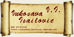 Vukosava Isailović vizit kartica